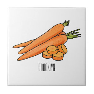 Carreau Illustration de carotte
