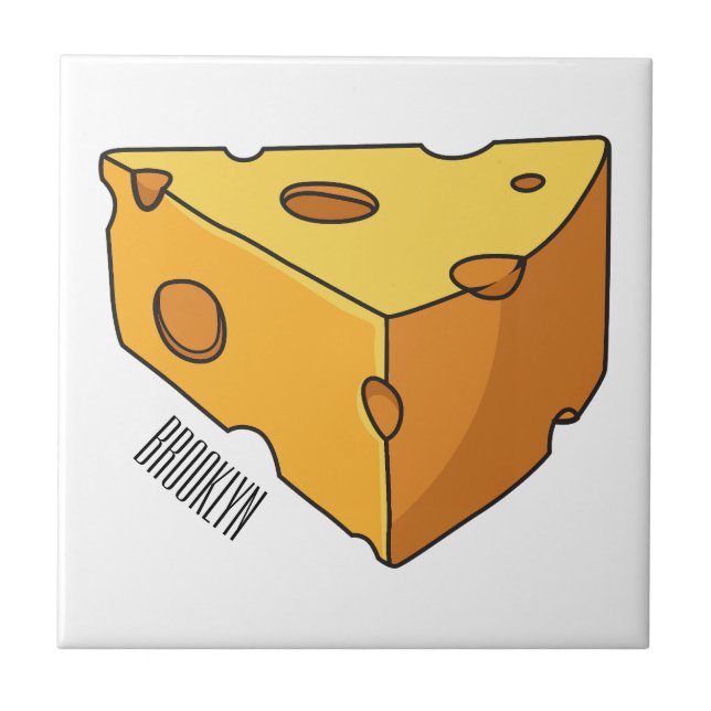 Carreau Illustration de fromage (Devant)