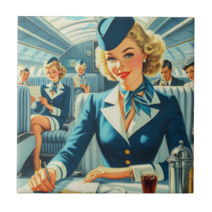 Carreau Illustration de la gérance vintage