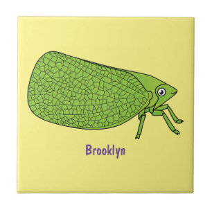 Carreau Illustration de l'insecte de la trémie verte mûre