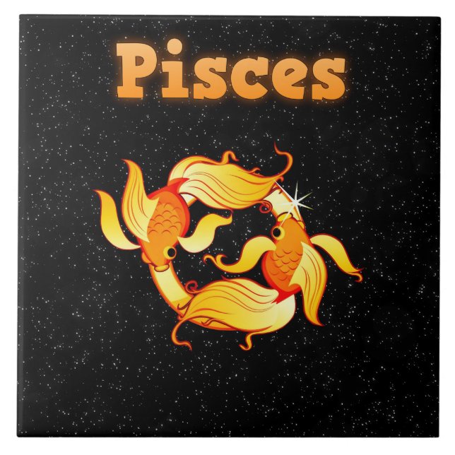 Carreau Illustration de Poissons (Devant)
