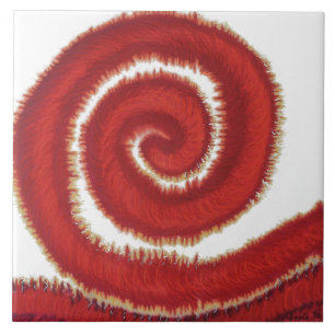 Carreau illustration en spirale rouge #1 de 1st-Root