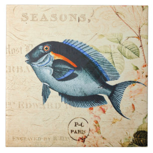 Carreau Illustration Florale vintage