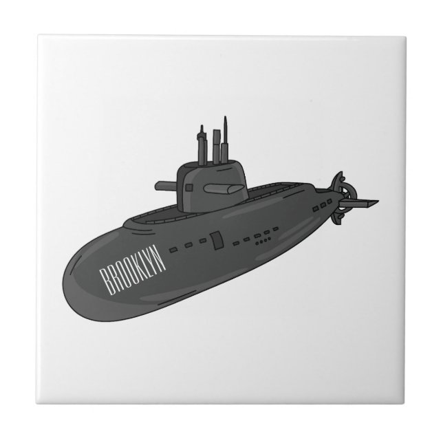 Carreau Illustration sous-marine (Devant)