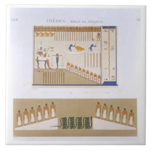 Carreau Illustrations des fresques de l'EL Molouk de