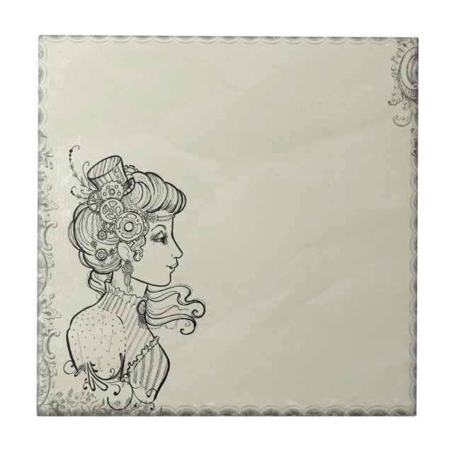 Carreau Image de cru de femme (Devant)