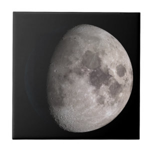 Carreau Images de la NASA en phase de lune gibbbeuse