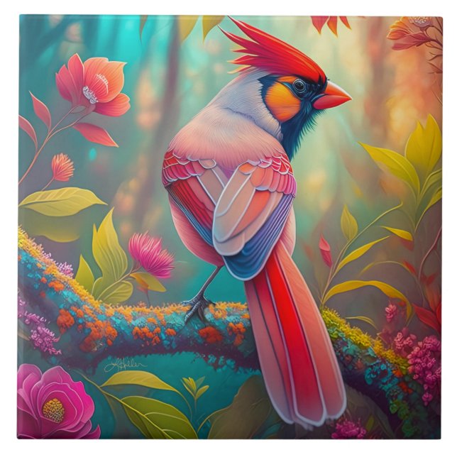 Carreau Imaginaire Birds Homme Cardinal (Devant)