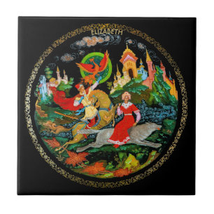 Carreau Imaginaire coloré de contes de fées russes Vinta