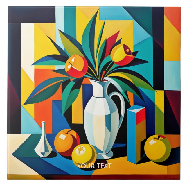 Carreau Imaginaire Cubiste Cubiste Encore Vie (Devant)