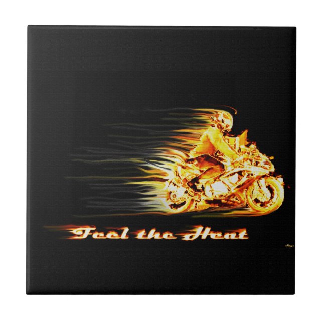 Carreau Imaginaire de motocyclette de feu (Devant)