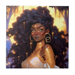 Carreau Imaginaire femme Art Africain Américain