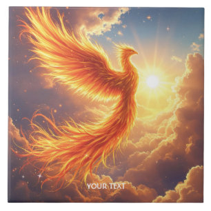 Carreau Imaginaire Flamme mignonne Phoenix augmente