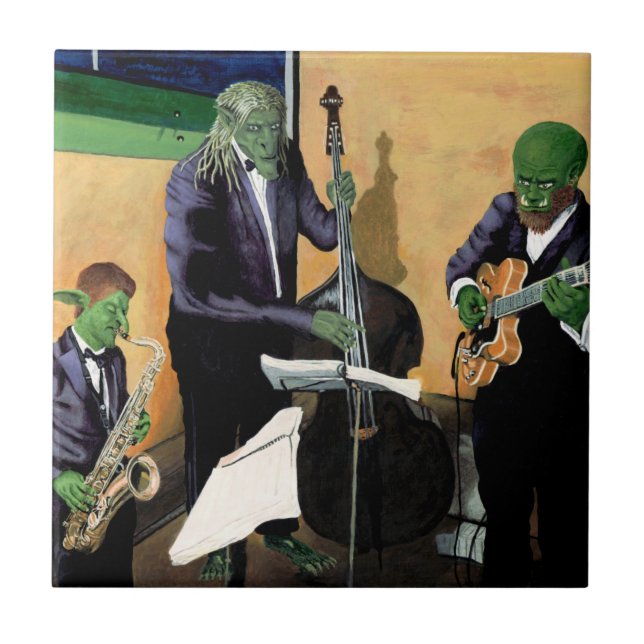 Carreau Imaginaire Jazz Musiciens Musique Carrelage Art Dé (Devant)