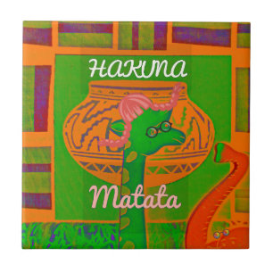 Carreau Impression de la Giraffe Hakuna