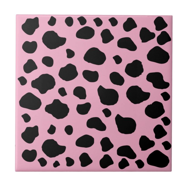 Carreau Impression de vache, Motif de vache, Spots de vach (Devant)