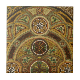 Carreau Impression décorative ancienne en bois