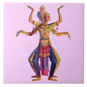 Carreau Imprimé de danseuses balinaises