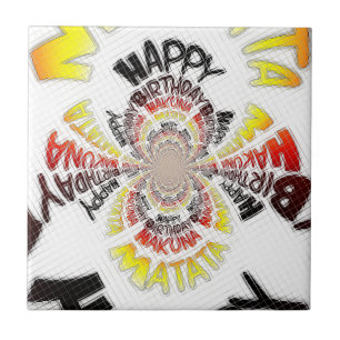 Carreau Imprimer Anniversaire Kaleidoscope