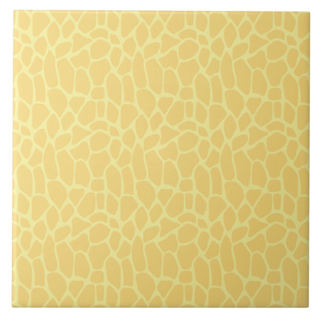 Carreau Imprimer Giraffe Jaune (Devant)