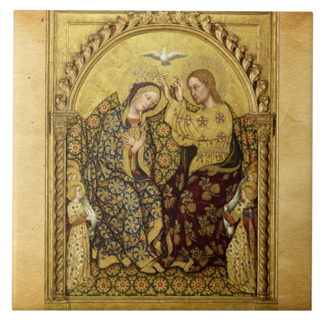 Carreau INCORONATION OF VIRGIN by Gentile Da Fabriano (Devant)