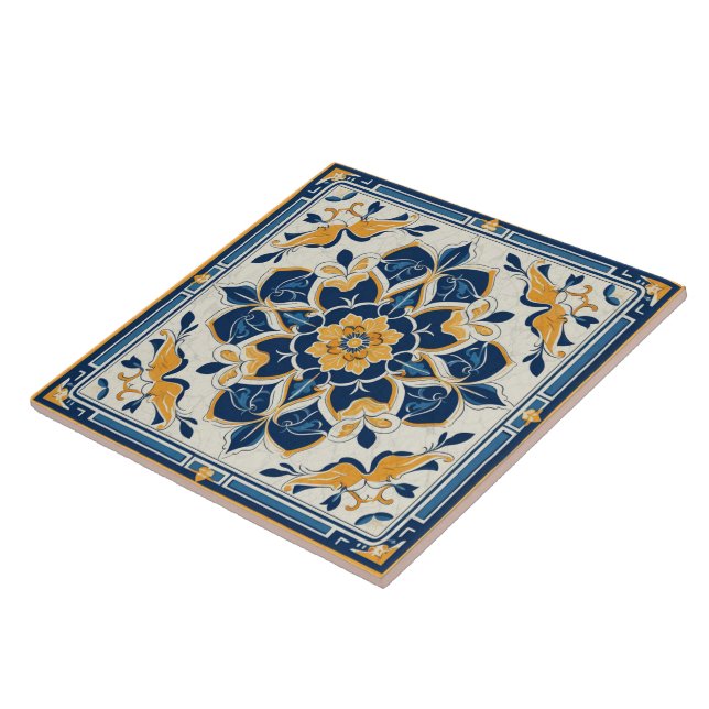 Carreau Inde traditionnelle Art traditionnel ornemental 4 (Côté)