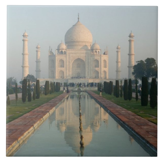 Carreau INDE, Uttar Pradesh, Agra : Taj Mahal, matin (Devant)