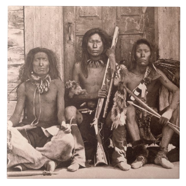 Carreau Indiens de Spokane, 1861 (photo de b/w) (Devant)