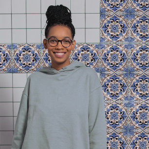 Carreau Indigo Azulejo Bleu Jaune Portugal Lisbonne