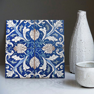 Carreau Indigo Azulejo Bleu Portugais Lisbonne C décoratif