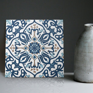 Carreau Indigo Azulejo Bleu Portugais Lisbonne C décoratif