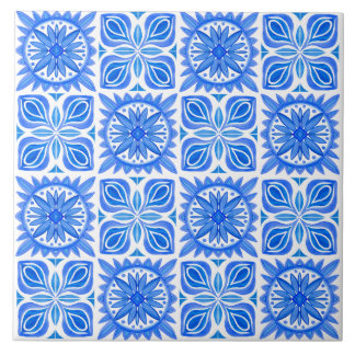 Carreau Indigo Azulejo Bleu Portugais Lisbonne Décor