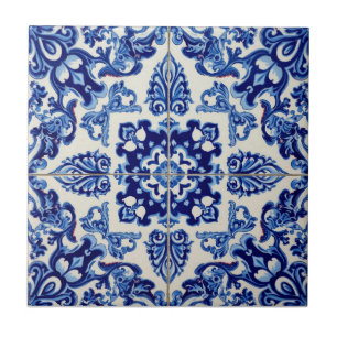 Carreau Indigo Azulejo Bleu Portugais Lisbonne Talavera 