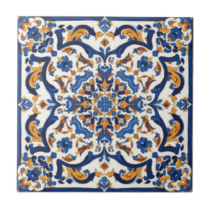 Carreau Indigo Azulejo Bleu Portugais Lisbonne Talavera 