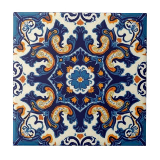 Carreau Indigo Azulejo Blue Portuguese Lisbon Talavera 