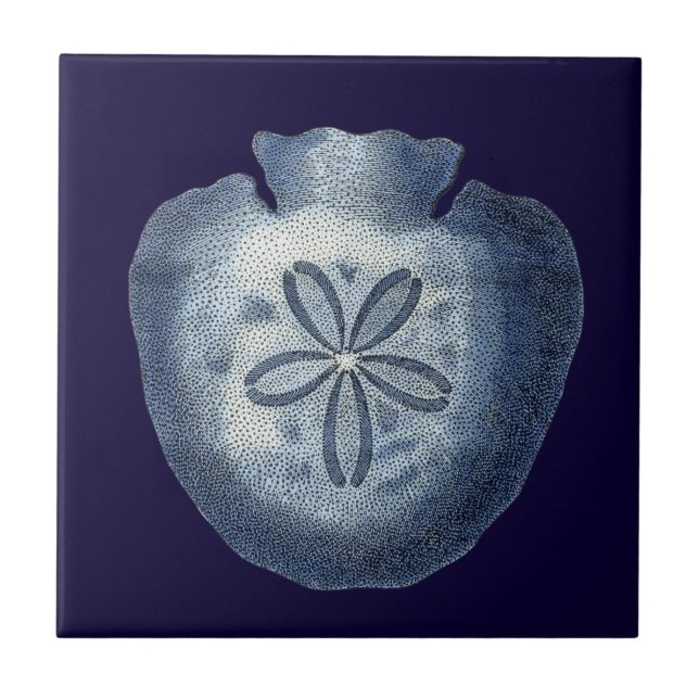 Carreau Indigo Shells III (Devant)