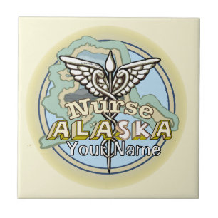 Carreau Infirmière d'Alaska Caducée