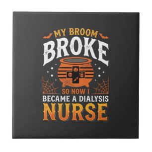 Carreau Infirmière de dialyse Halloween Balai Cassa Design