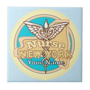 Carreau Infirmière de New York Caduceus Tile