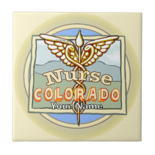 Carreau Infirmière du Colorado Caducée 
