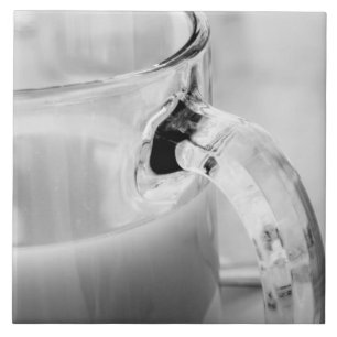 Carreau Infrarouge, noir et blanc,tasse, verre, café,