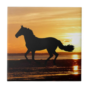Carreau Inspirations naturelles Cheval Silhouetté au couch