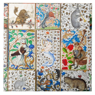 CARREAU INSTRUMENTS DE MUSIQUE MÉDIÉVAL BESTIAIRE