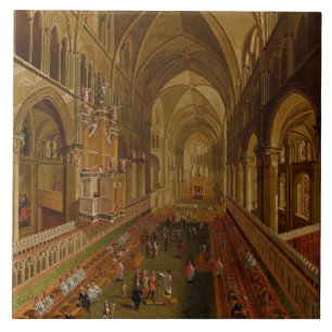 Carreau Intérieur de la cathédrale de Cantorbéry,