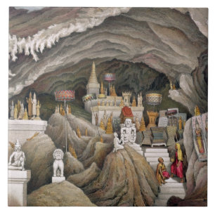 Carreau Intérieur de la grotte de Nam Hou, les Laotiens,