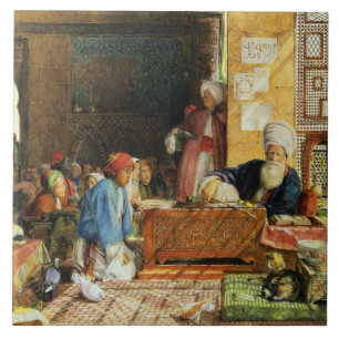 Carreau Intérieur d'une école, le Caire, 1890 (la semain