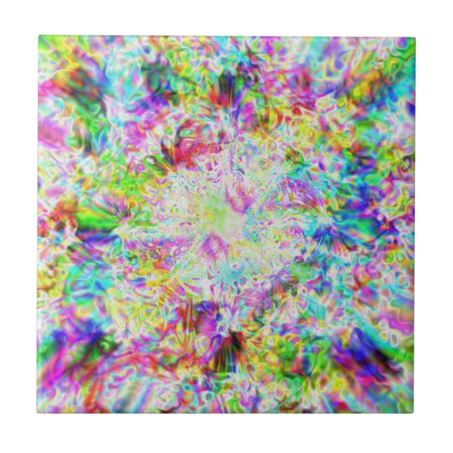 Carreau Iridescente Chrome Huit (Devant)