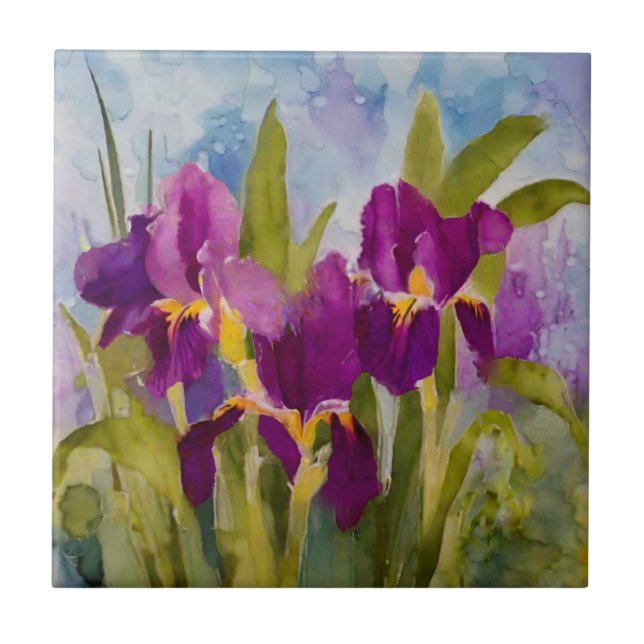 Carreau Iris à l'alcool (Devant)