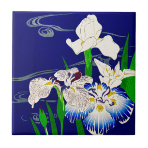 Carreau Iris bleu