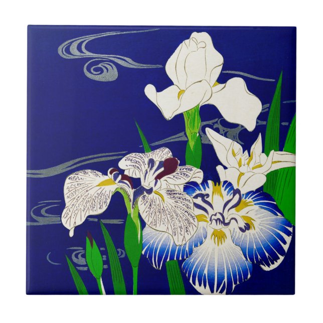 Carreau Iris bleu (Devant)